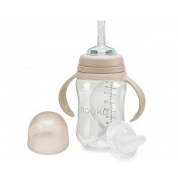 Vaso Transicón Con Pajita Con Peso 240 ml Sand Vaso Transicón Con Pajita Con Peso 240 ml Sand