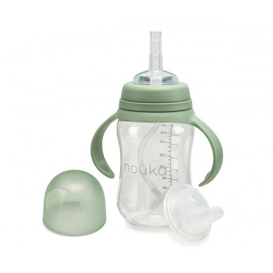 Vaso Transición Con Pajita Con Pesa 240 ml Sage