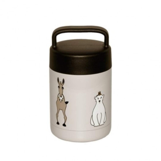 Termo Sólido Animales Gris Arena 350 ml
