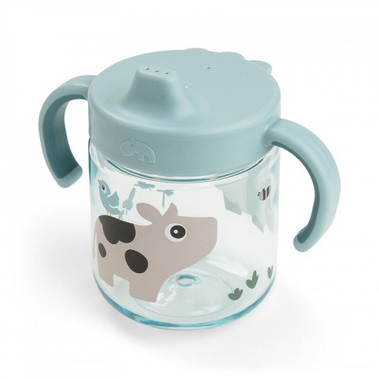 Vaso Con Asas Tiny Farm Azul