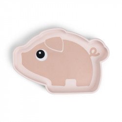 Plato Silicona con Ventosa Stick and Stay Pigee Powder