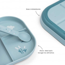 Plato Compartimentos Elphee Azul Plato Compartimentos Elphee Azul