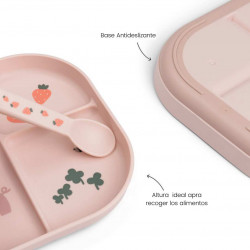 Plato Compartimentos Tiny Farm Rosa Plato Compartimentos Tiny Farm Rosa