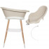 Bañera Sense Led Beige Soporte Madera