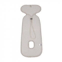Colchoneta Ventilada Silla Coche Praliné Rayas Moka