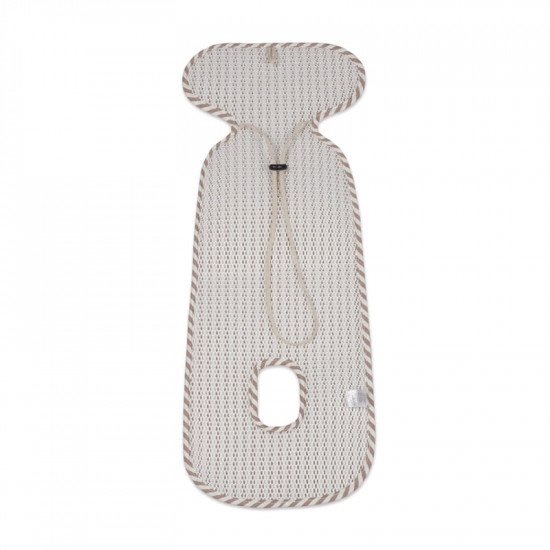 Colchoneta Ventilada Silla Coche Praliné Rayas Moka