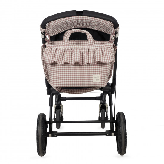 Bolso Canastilla Praliné Vichy Moka