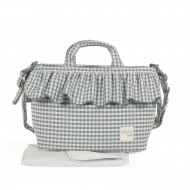 Bolso Canastilla Praliné Vichy Matcha