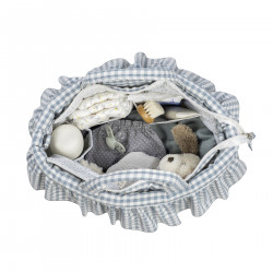 Bolso Canastilla Praliné Vichy Matcha