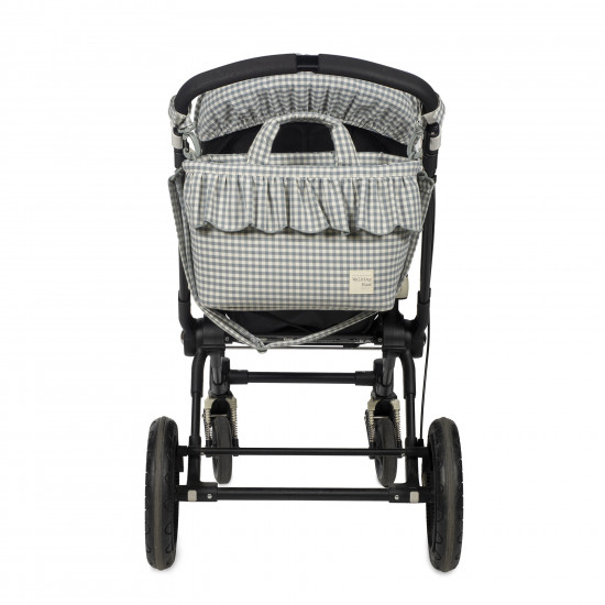 Bolso Canastilla Praliné Vichy Matcha