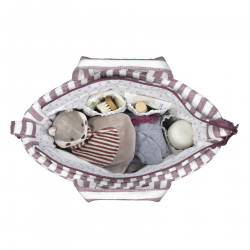 Bolso Canastilla Cherry Rayas