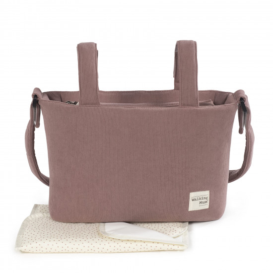 Bolso Canastilla Pana Gala Cerise