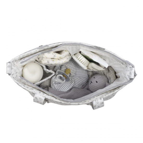 Bolso Crossbody Little Bloom Piel Flor Gris