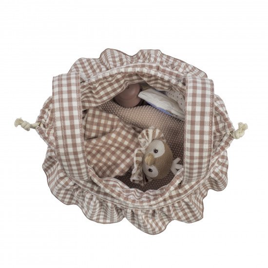 Bolso Bucket Praliné Vichy Moka