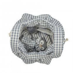 Bolso Bucket Praliné Vichy Matcha