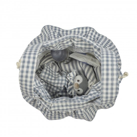 Bolso Bucket Praliné Vichy Matcha