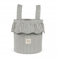 Bolso Bucket Praliné Rayas Matcha