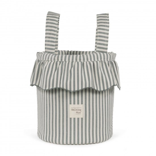 Bolso Bucket Praliné Rayas Matcha