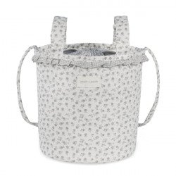 Bolso Bucket Little Bloom Flor Gris