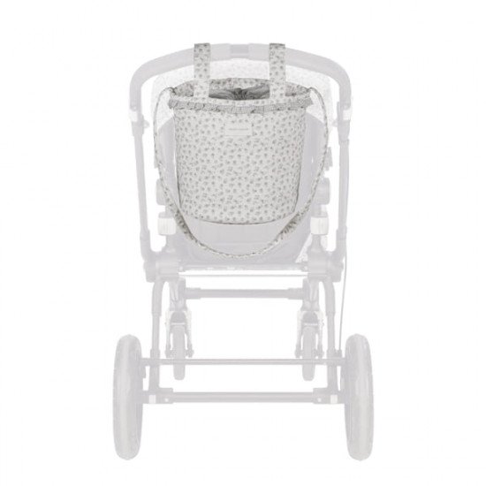 Bolso Bucket Little Bloom Flor Gris