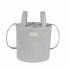 Bolso Bucket Little Bloom Vichy Gris