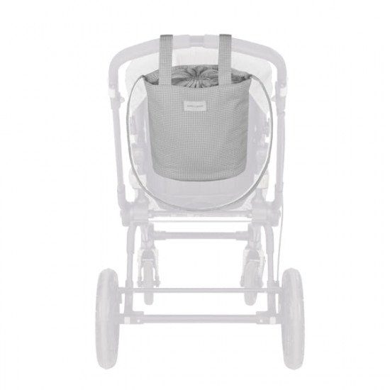 Bolso Bucket Little Bloom Vichy Gris