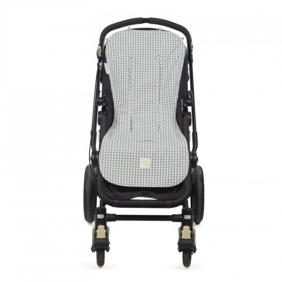 Colchoneta Silla Praliné Vichy Matcha