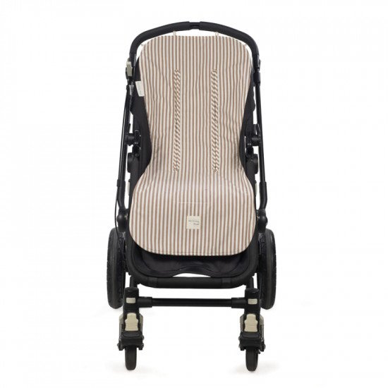 Colchoneta Silla Praliné Rayas Matcha