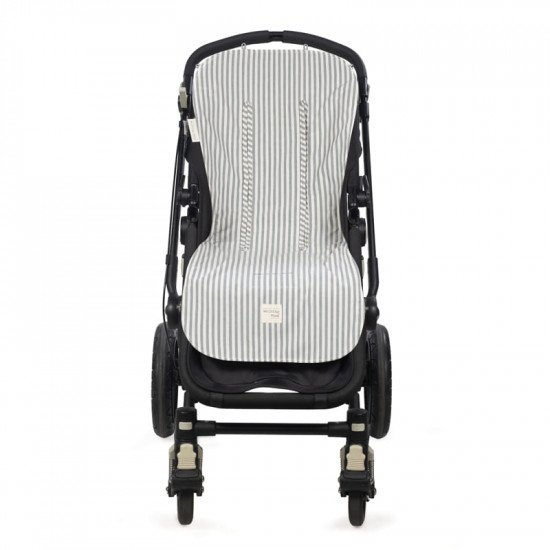 Colchoneta Silla Praliné Rayas Matcha