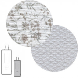 Colchoneta Silla Recta Reversible Linen Gris