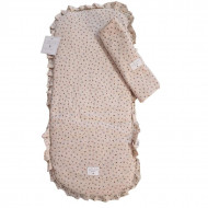 Base Capazo con Volante y Muselina Catalina 