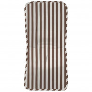 Colchoneta Silla Recta Rayas Chocolate