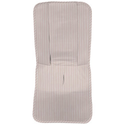 Colchoneta Silla Recta Iris Rayas Azul Celeste