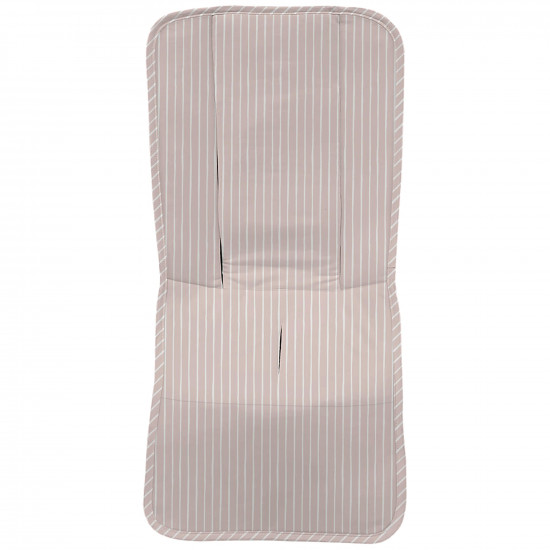 Colchoneta Silla Recta Iris Rayas Azul Celeste