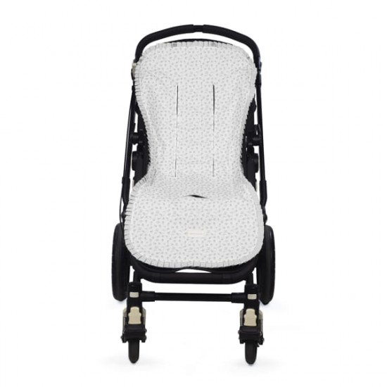 Colchoneta Silla Little Bloom Flor Gris