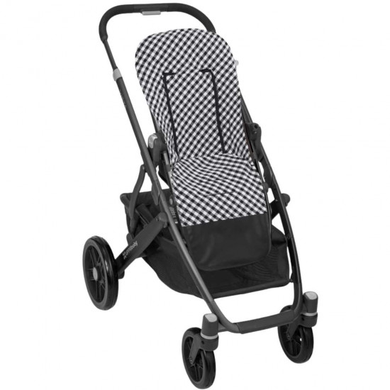 Colchoneta Silla Estrecha Nero Vichy Negro