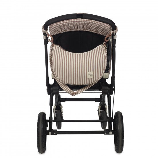 Bolso Crossbody Praliné Rayas Moka