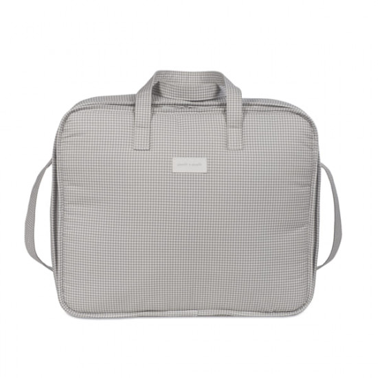 Maleta Clínica Little Bloom Vichy Gris