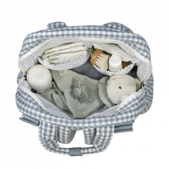 Mochila Maternal Praliné Vichy Matcha