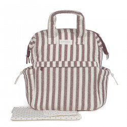 Mochila Maternal Cherry Rayas Mochila Maternal Cherry Rayas