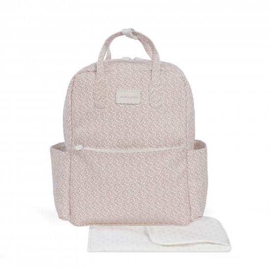 Mochila Maternal Maison Tender Flores Polipiel