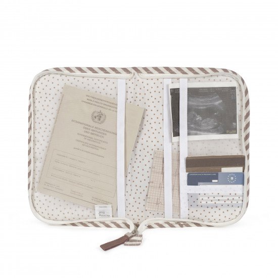 Portadocumentos Praliné Rayas Moka