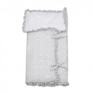 Saco Capazo Arrullo Little Bloom Flor Gris
