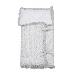Saco Capazo Arrullo Little Bloom Flor Gris
