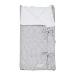 Saco Capazo Arrullo Little Bloom Vichy Gris
