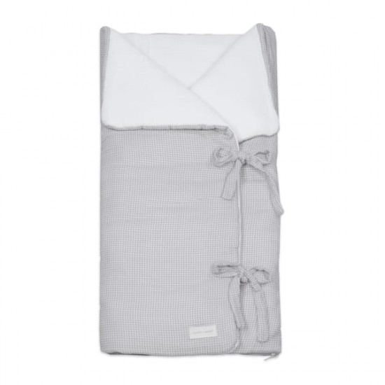 Saco Capazo Arrullo Little Bloom Vichy Gris Saco Capazo Arrullo Little Bloom Vichy Gris