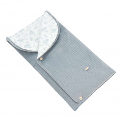 Saco Capazo Nana Solapas Toile Azul Niebla