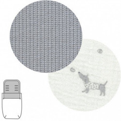 Saco Capazo 2 en 1 Puppy Gris