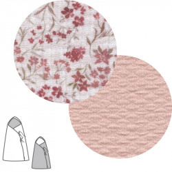 Saco Capazo Cruzado Reversible Linen Rosa