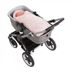 Saco Capazo Cruzado Reversible Linen Rosa